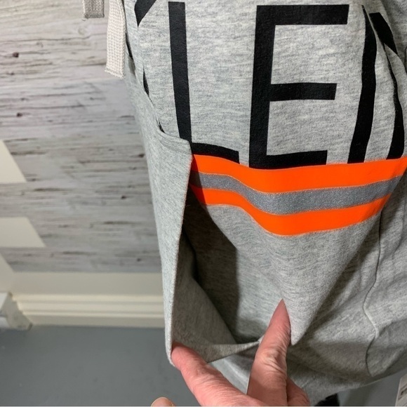 NWT Calvin Klein Gray Cozy Sweater Soft Sleepwear Lounge Hooded Slouchy Shirt M - Picture 6 of 13